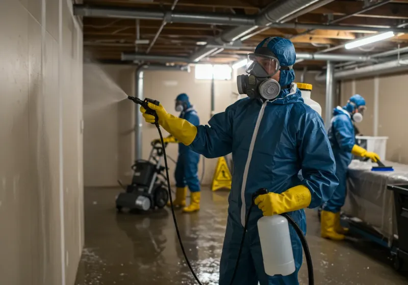 Basement Sanitization and Antimicrobial Treatment process in Pocahontas County, IA