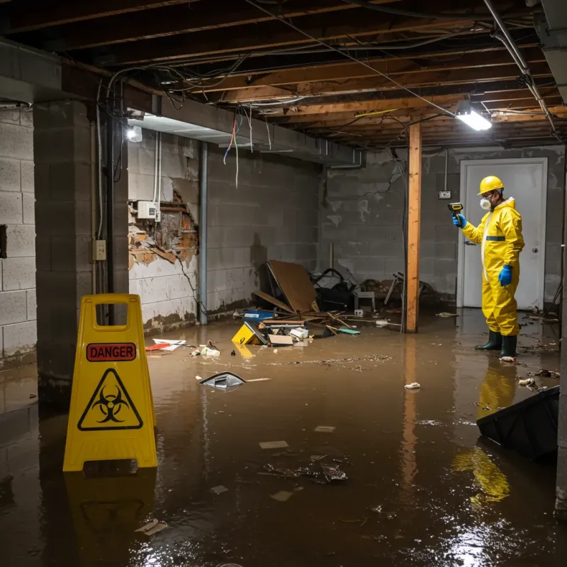 Flooded Basement Electrical Hazard in Pocahontas County, IA Property